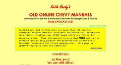 Desktop Screenshot of chevy.oldcarmanualproject.com